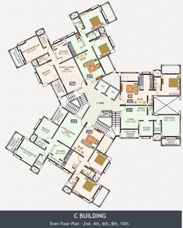 Images for Cluster Plan of Lushlife Developers Sky Heights