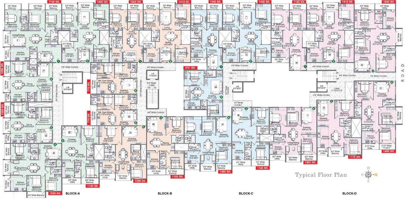 pleasant Images for Cluster Plan of Pavani Pleasant