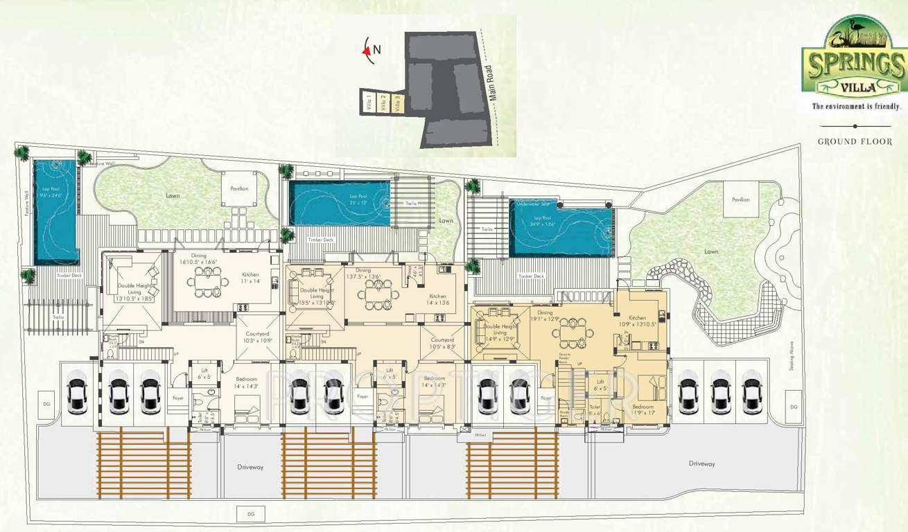 springs Images for Cluster Plan of Appaswamy Springs