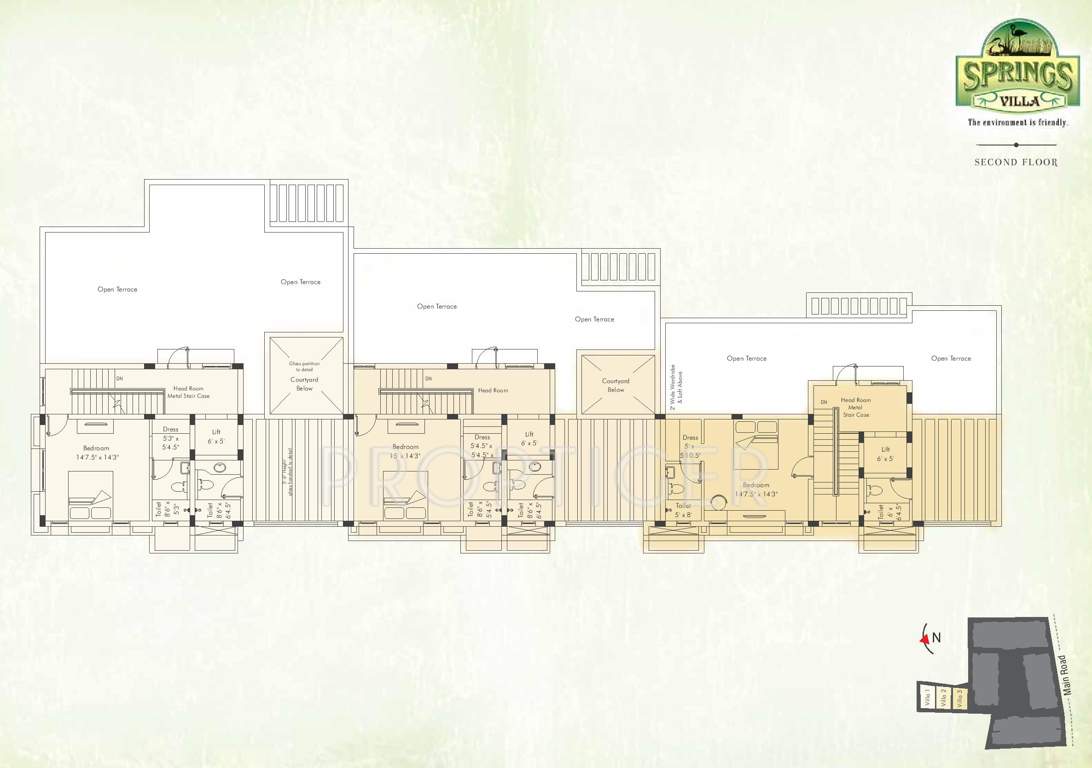  springs Images for Cluster Plan of Appaswamy Springs