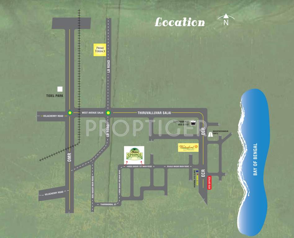  springs Images for Location Plan of Appaswamy Springs