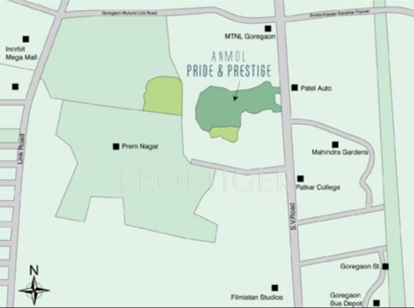 vijay-associates-wadhwa-developers anmol-pride Location Plan