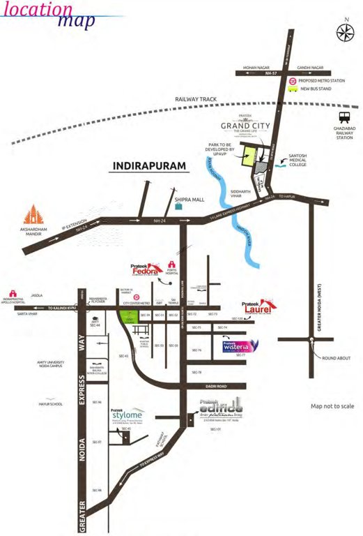  wisteria Images for Location Plan of Prateek Wisteria