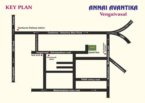  avantika Images for Location Plan of Annai Avantika