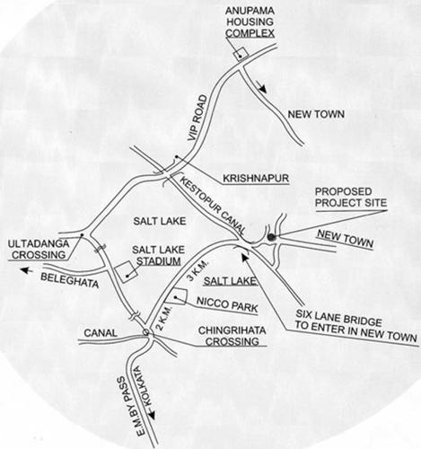  animikha Images for Location Plan of Bengal Peerless Housing Animikha
