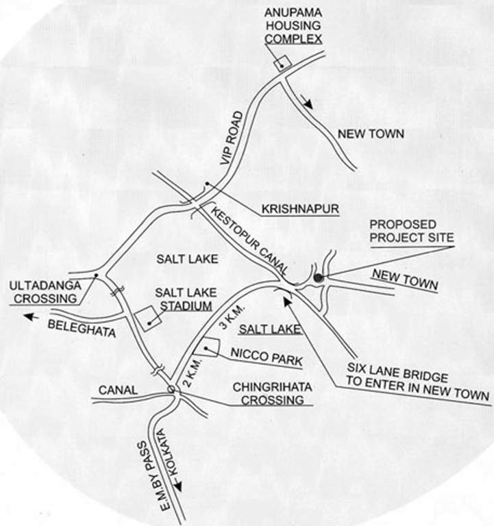  animikha Images for Location Plan of Bengal Peerless Housing Animikha