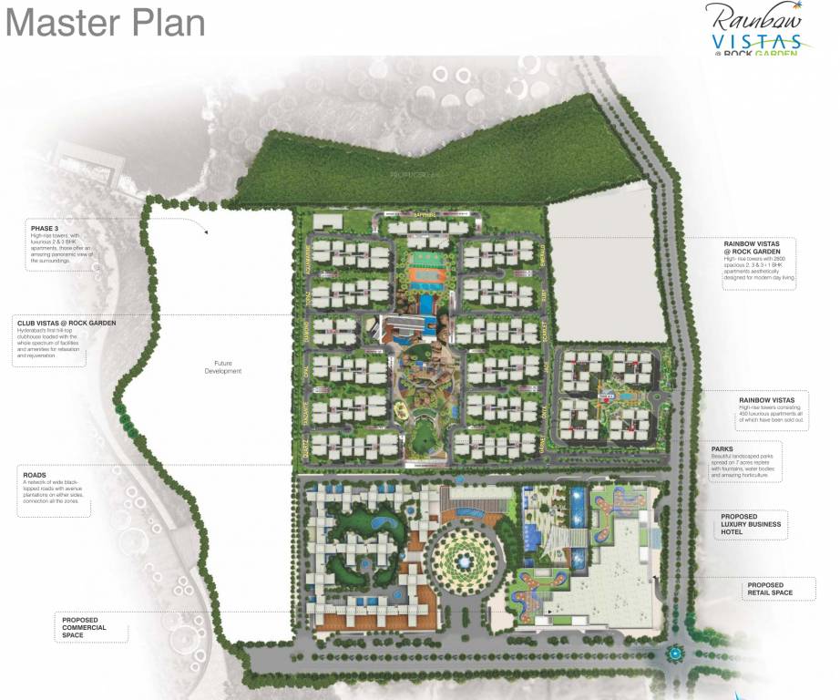 Images for Master Plan of Cybercity Rainbow Vistas Rock Gardens