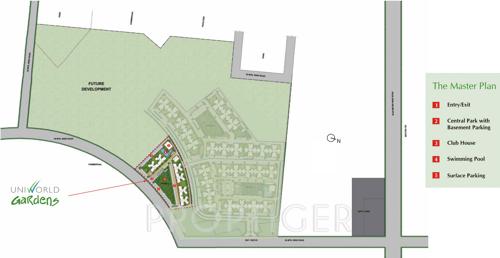  uniworld-gardens Images for Master Plan of Unitech Uniworld Gardens
