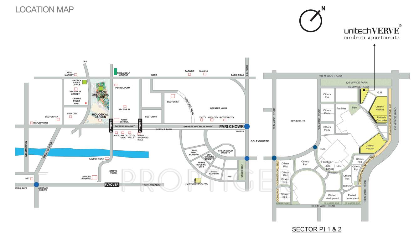  verve Images for Location Plan of Unitech Verve