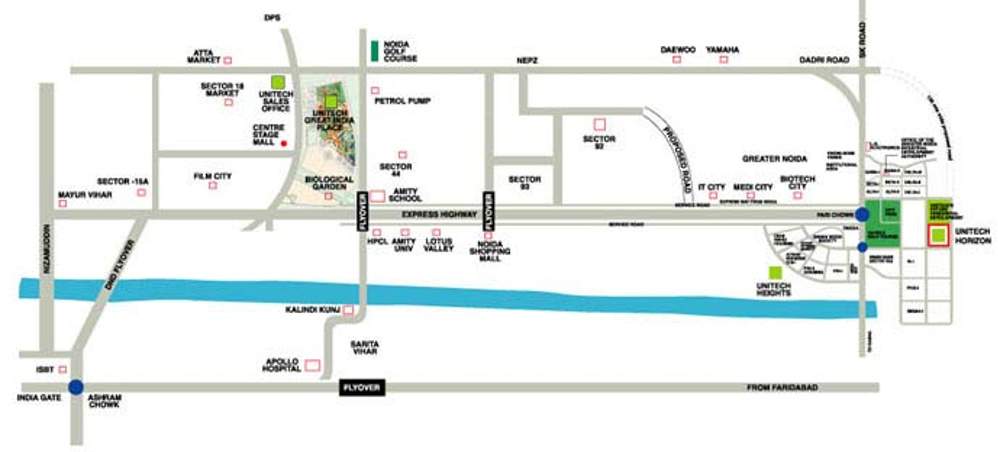  horizon Images for Location Plan of Unitech Horizon