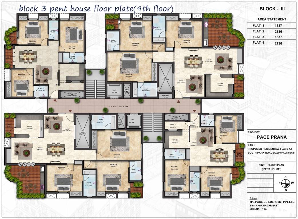  prana Block 3 Cluster Plan