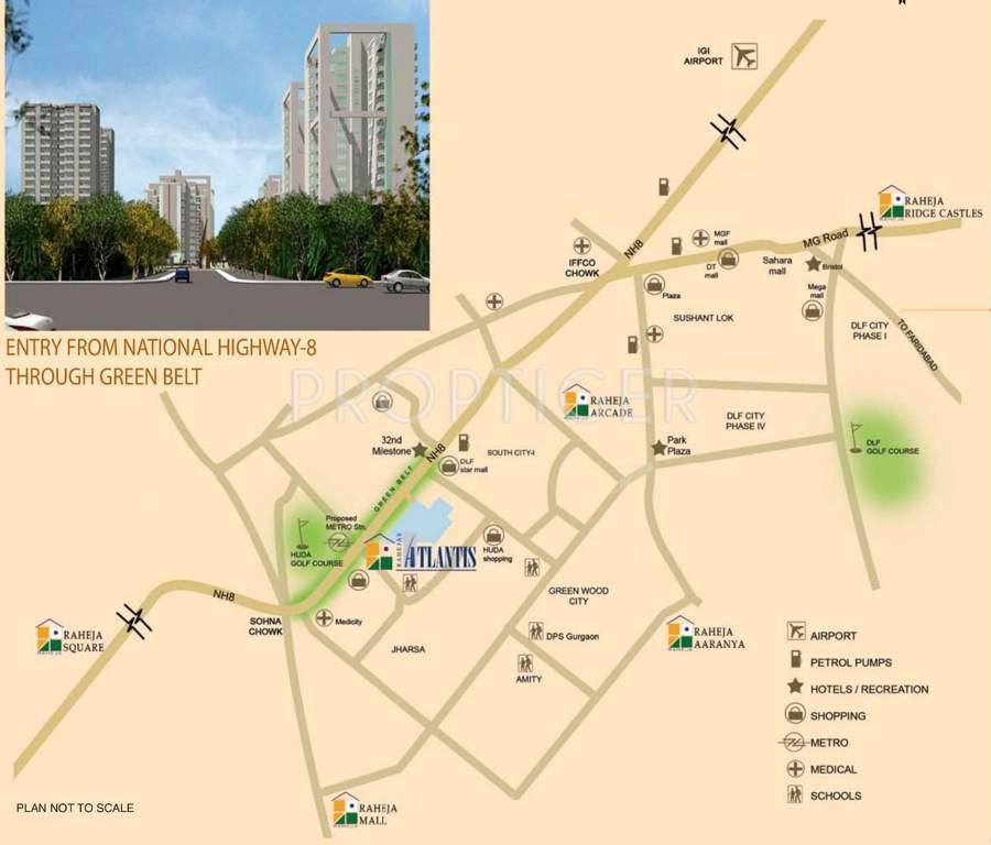  atlantis Images for Location Plan of Raheja Atlantis