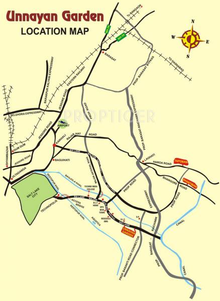 unnayan-group garden Location Plan
