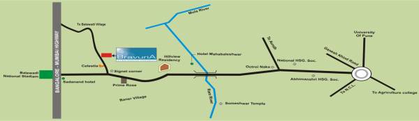 gayatri-builders bravuria Location Plan