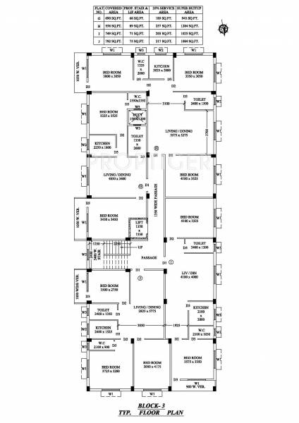 Images for Cluster Plan of Dewki Shankar Tower