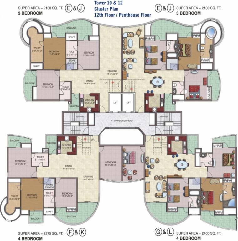 Images for Cluster Plan of Sethi Group Park Sapphire