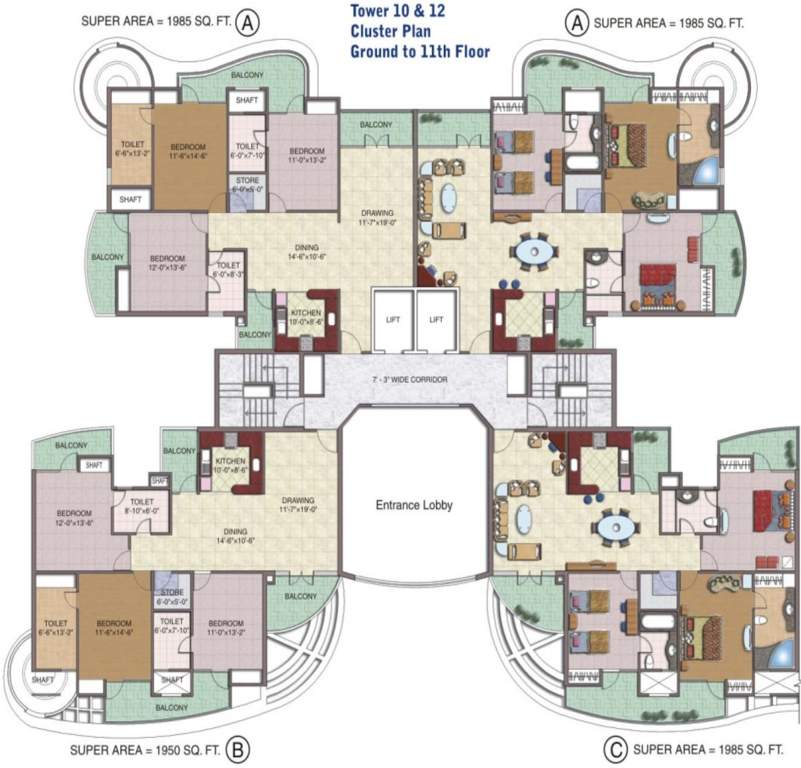 Images for Cluster Plan of Sethi Group Park Sapphire