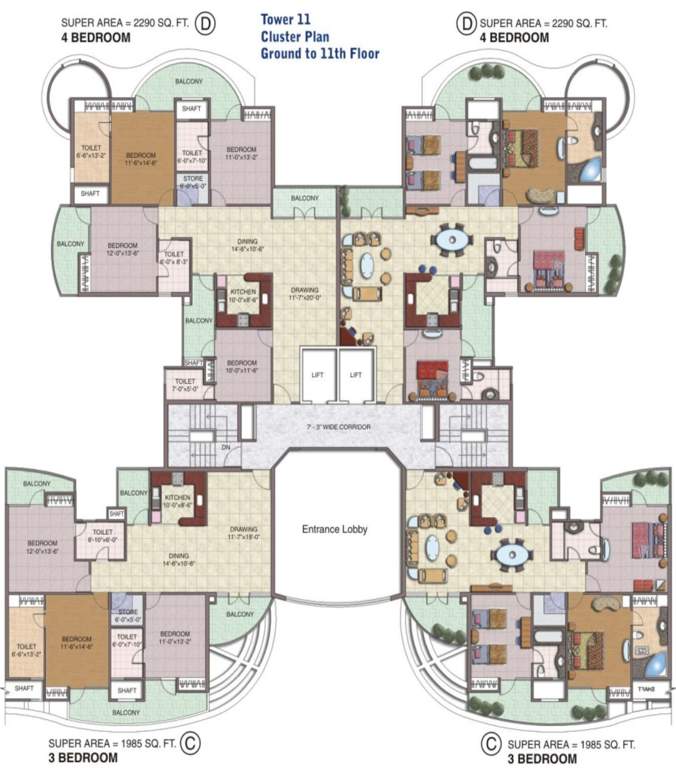 Images for Cluster Plan of Sethi Group Park Sapphire