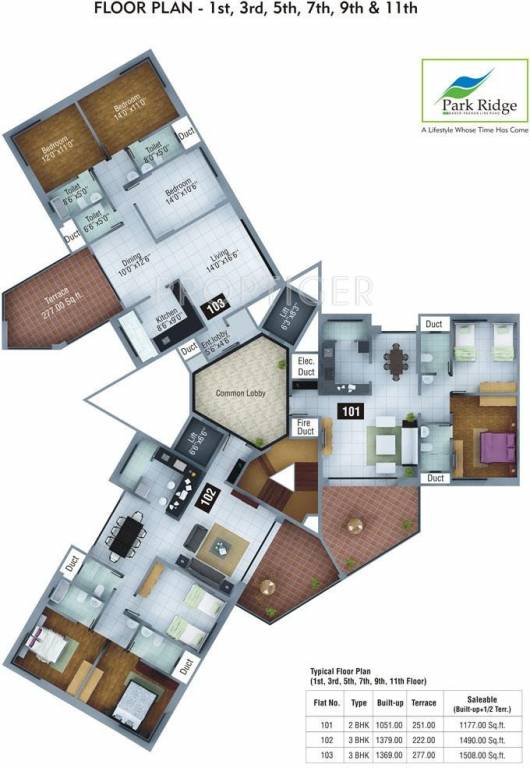 Images for Cluster Plan of JK Park Ridge