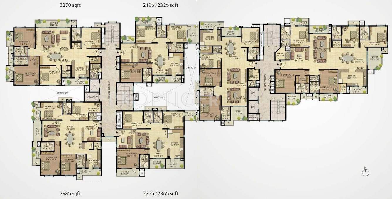  quiescent heights Images for Cluster Plan of Raheja Quiescent Heights