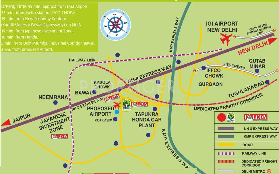 gulmohar woods Images for Location Plan of Falcon Gulmohar Woods