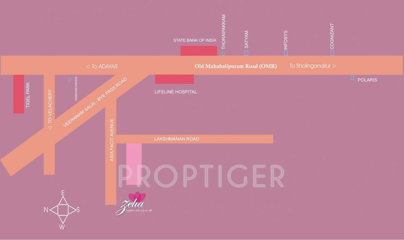 vasavi housing zelia Location Plan