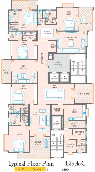 Images for Cluster Plan of Meenakshi Group Trident Towers