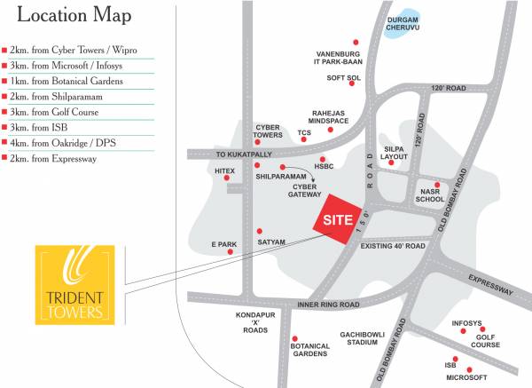 Images for Location Plan of Meenakshi Group Trident Towers
