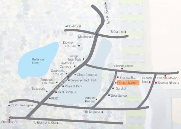 skanda-buildtech sukriti Location Plan