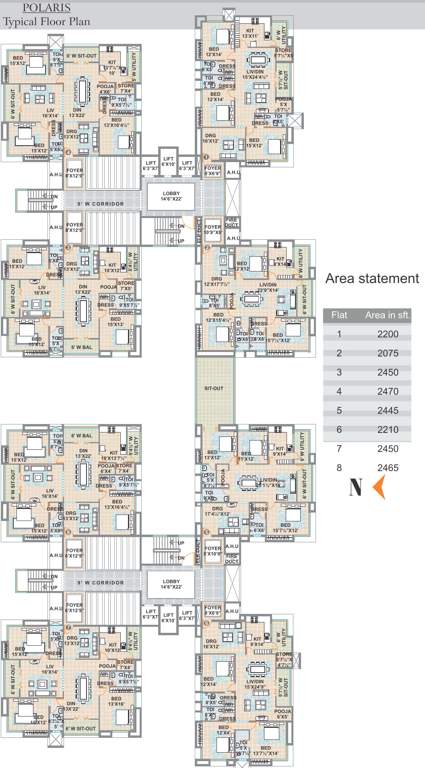 Images for Cluster Plan of Meenakshi Sky Lounge
