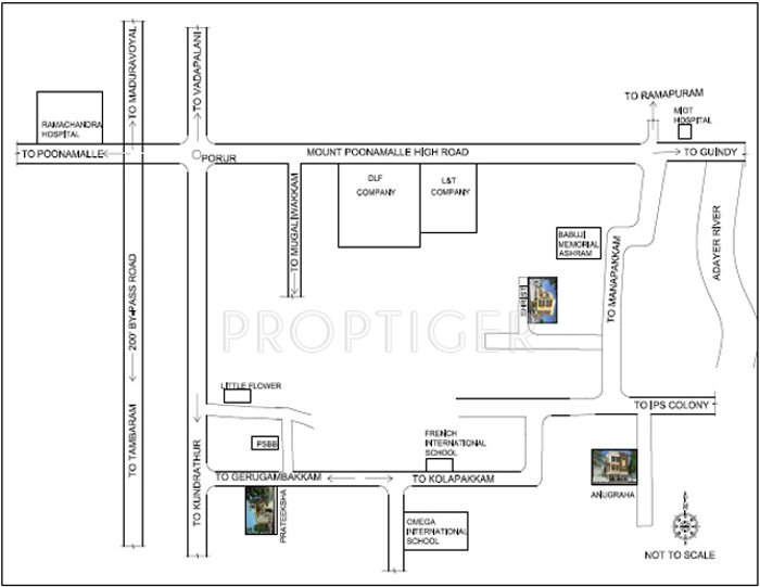  srishti apartments Images for Location Plan of Shriram Srishti Apartments