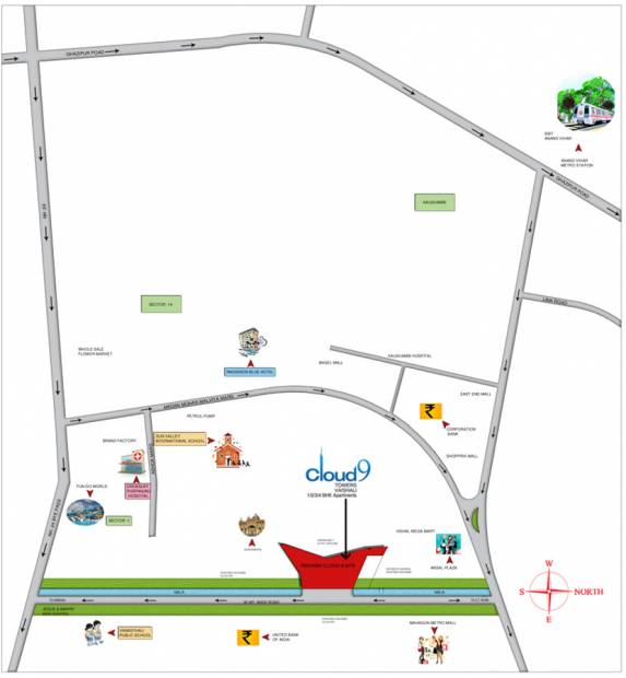 Images for Location Plan of Rishabh Studio9 Tower