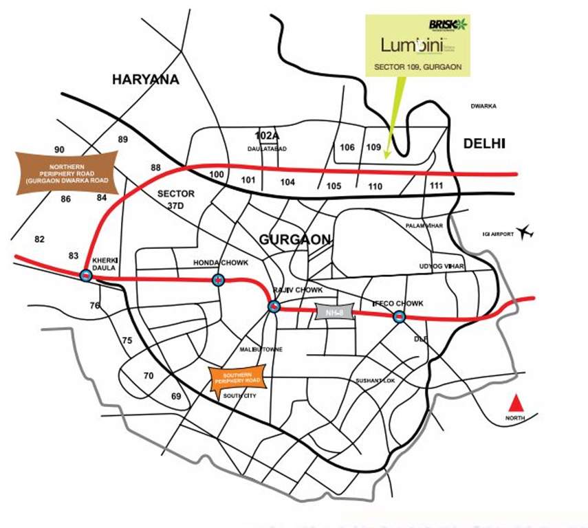  lumbini terrace homes Images for Location Plan of Brisk Lumbini Terrace Homes