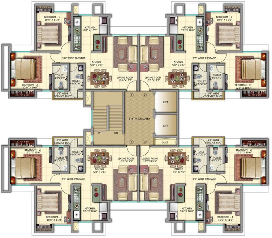  garden phase 1 Images for Cluster Plan of Vardhman Garden Phase 1