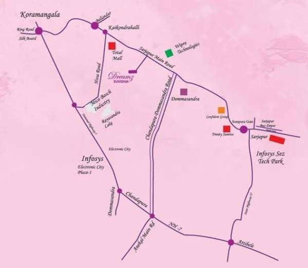  dreamz-suvidha Location Plan
