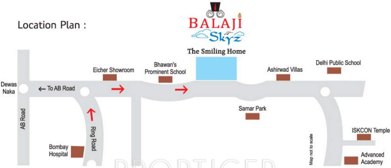 balaji skyz Images for Location Plan of Shikhar Balaji Skyz