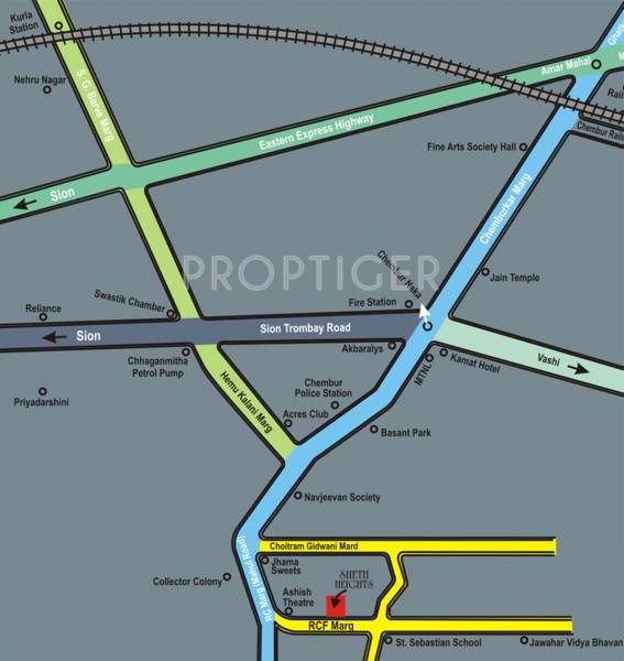 Images for Location Plan of Sheth Enterprises Heights