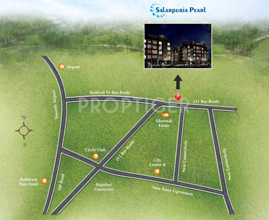  pearl Images for Location Plan of Salarpuria Sattva Pearl