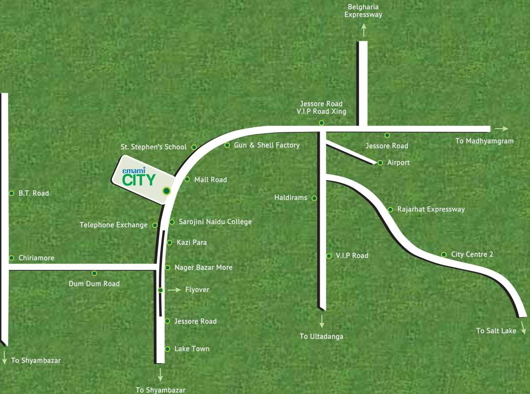 city Images for Location Plan of Emami City