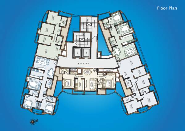  siddhachal-vi Tower B1 Cluster Plan