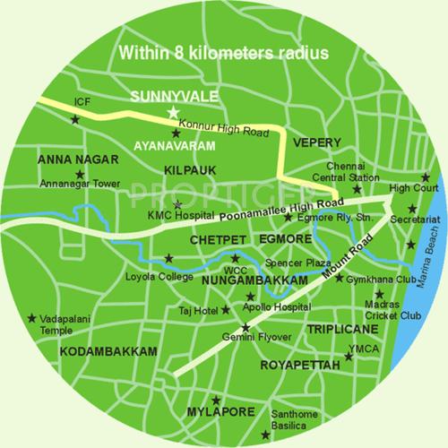 chaitanya-shantiniketan-pvt-ltd sunnyvale Location Plan