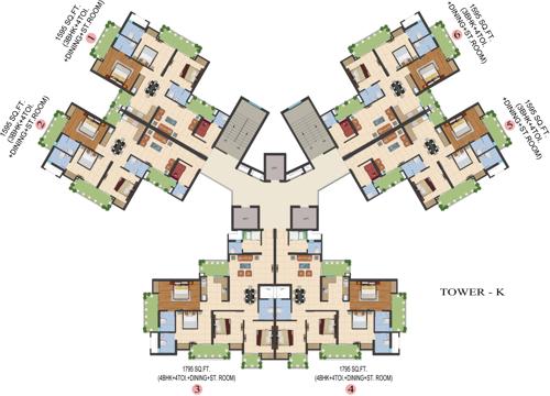 Images for Cluster Plan of Ajnara LeGarden le-garden Images for Cluster Plan of Ajnara LeGarden
