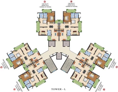 Images for Cluster Plan of Ajnara LeGarden le-garden Images for Cluster Plan of Ajnara LeGarden