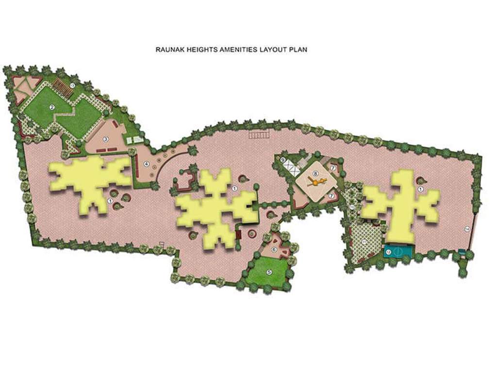 heights Images for Layout Plan of Raunak Heights
