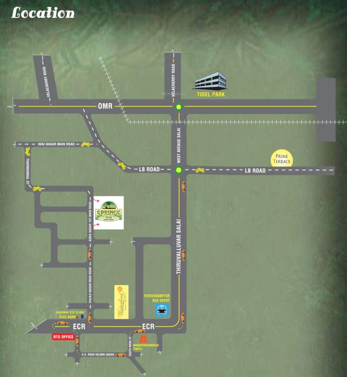  springs apartment Location Plan