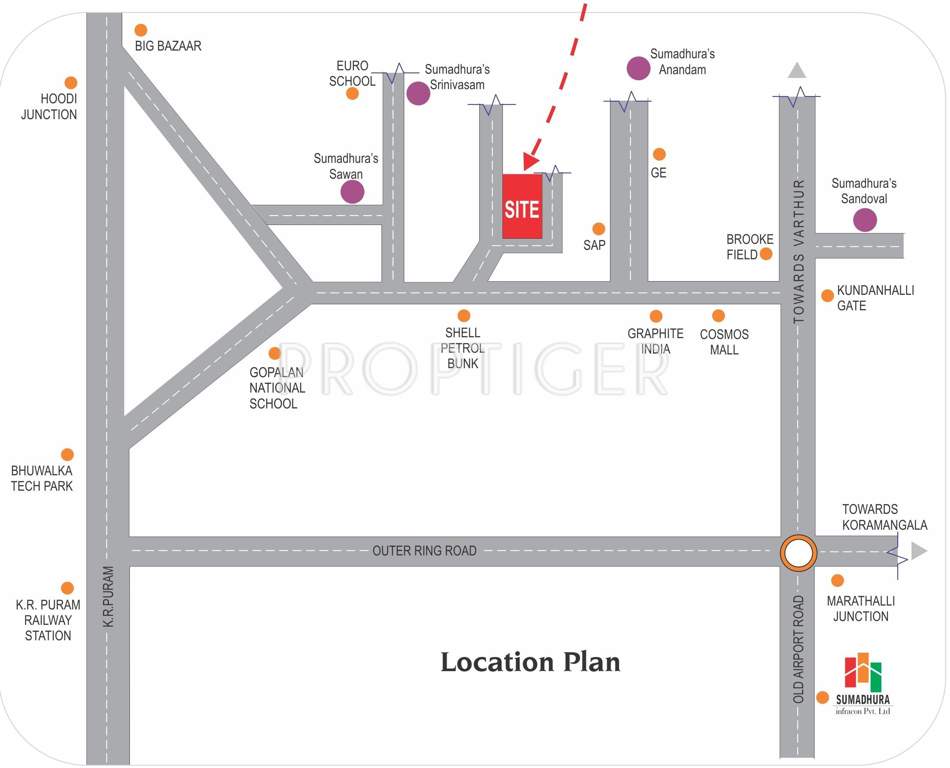  vasantham Images for Location Plan of Sumadhura Vasantham