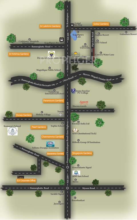  sri krishna gardens Images for Location Plan of SLV Sri Krishna Gardens