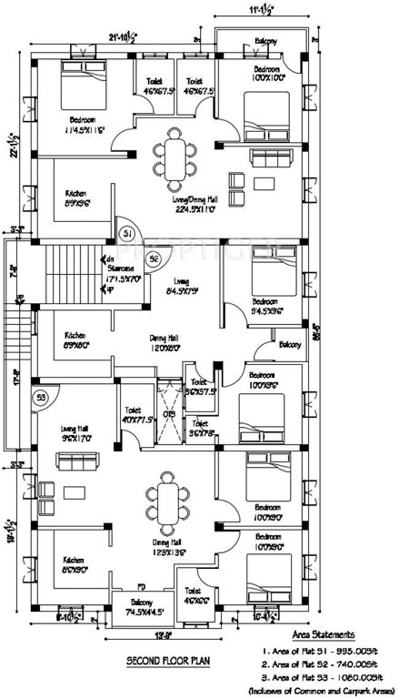 Images for Cluster Plan of Pappas Builder Prakash Flats