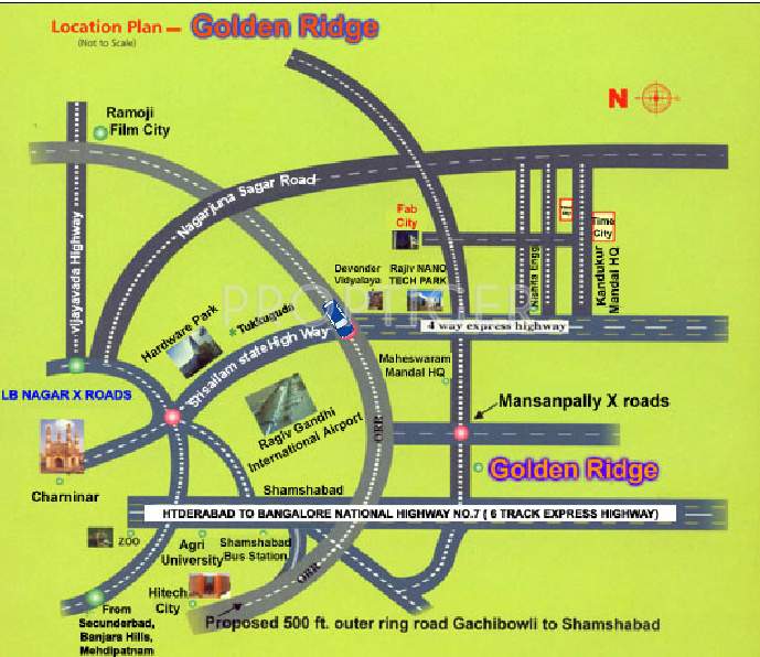 time projects golden ridge Location Plan