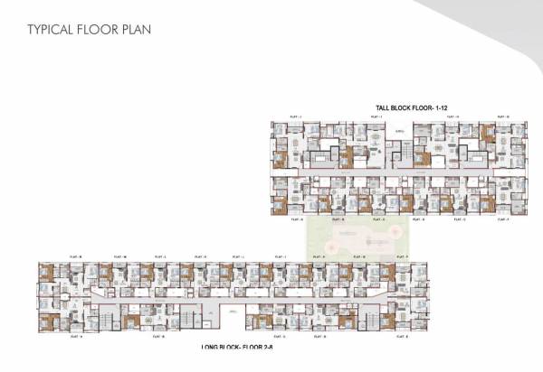  hues Tall Block & Long Block Typical Cluster Plan